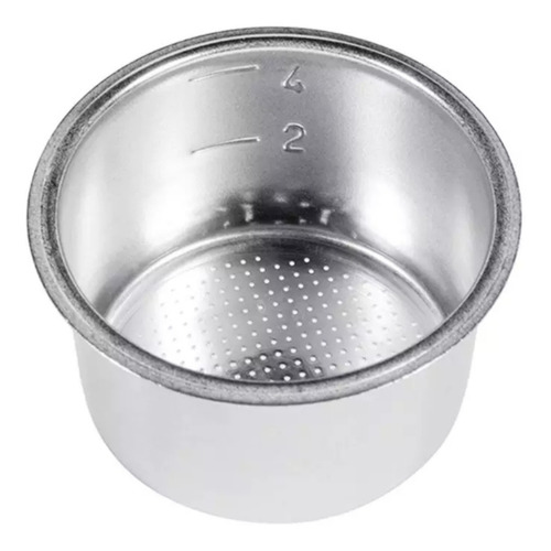 Filtro De 51mm Acero Inox P/4 Tazas Cafeteras Krups Delonghi