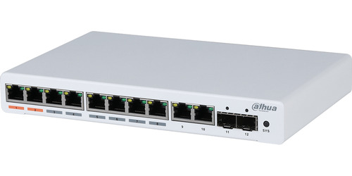 Switch Poe 8 Puertos+2 Uplink Gigabit+2sfp 60w -