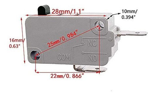 Imagen 4 de 6 de Kwa Interruptor Puerta Horno Microonda Interlocado