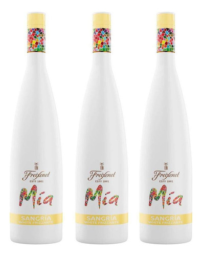 Kit 03 Unidades Sangría Freixenet Mía White Frizzante 750ml