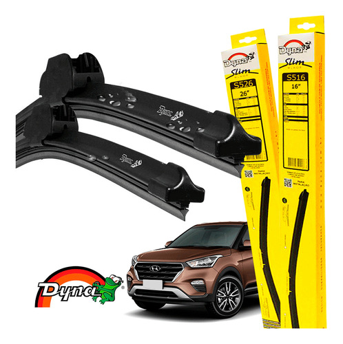 Kit Palheta Hyundai Creta 2017 A 2021 Parabrisa Original