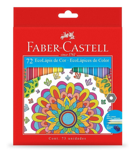 Ecolápis De Cor Faber Castell Sextavado 72 Cores