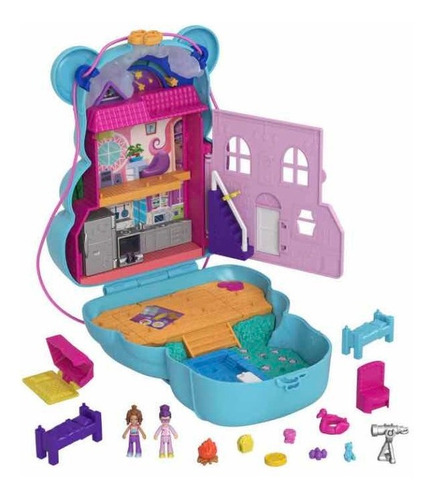 Imagen 3 de 4 de Polly Pocket Estuché Bolsa De Osito 12 Piezas Tienda Física