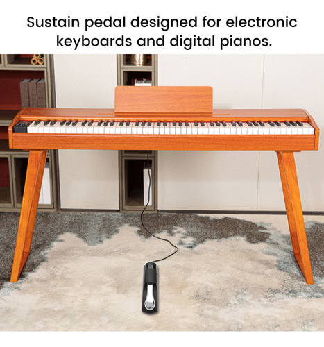 C Teclado De Piano Con Pedal Sustain Damper Para Yamaha Roland