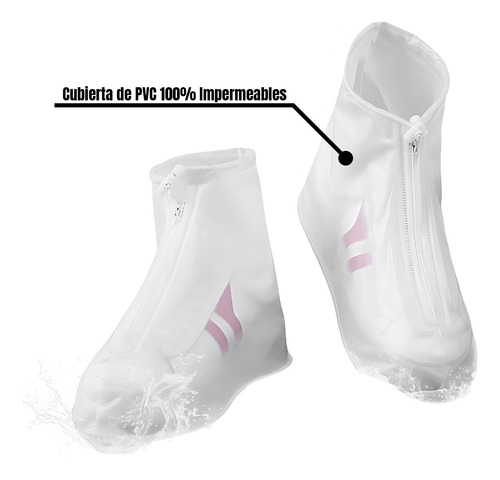 Cubre Calzado Lluvia 2x Fundas Calzado Impermeable Protector