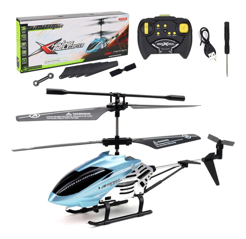 Helicoptero Rc Usb Recargable Con Luz,regalo Infantitiles Na