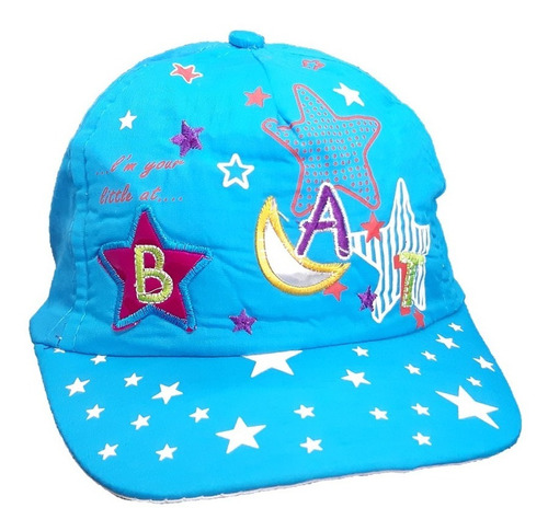 Gorra Para Niños Niñas Con Visera Verano Diseño Estrellas