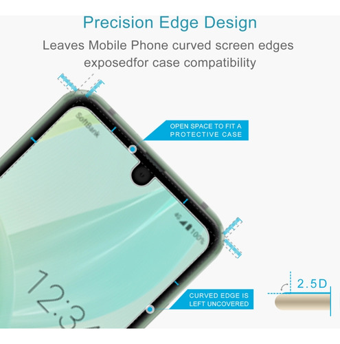 Compatible Película De Vidrio Para Sharp Aquos R2 Para