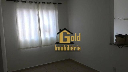 Apartamento Com 2 Dormitórios Para Alugar, 46 M² Por R$ 750,00/mês - Parque Industrial Lagoinha - Ribeirão Preto/sp - Ap1944
