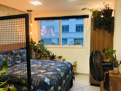 Studio No Centro Da Capital, Com 50m², Mobiliado
