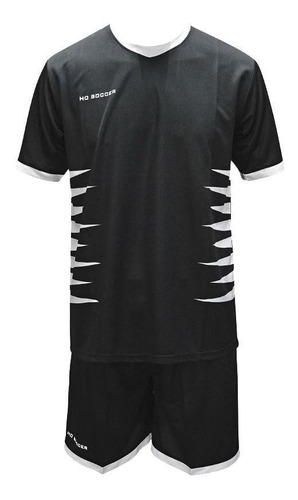 Set Camiseta + Short Ho Soccer Mega Negro - Blanco