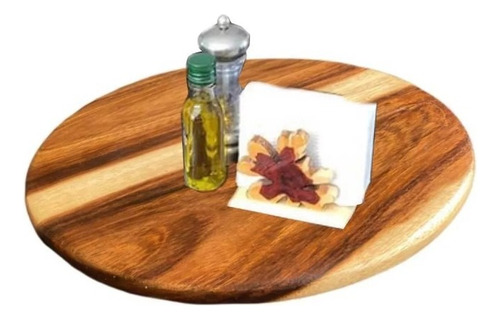 Tabla Lazy Susan Giratoria Madera Parota P/mesa 90cm Kamaná