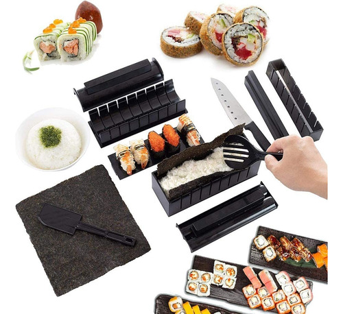 Jaju Juego De 10 Piezas Para Hacer Sushi