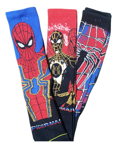 Calcetas Spider Microfibra Unitalla Unisex Rojo Liso Unitalla