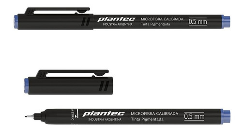 Estilografos Plantec Fibras Graduadas 0,05 A 1,0 Mm Negra