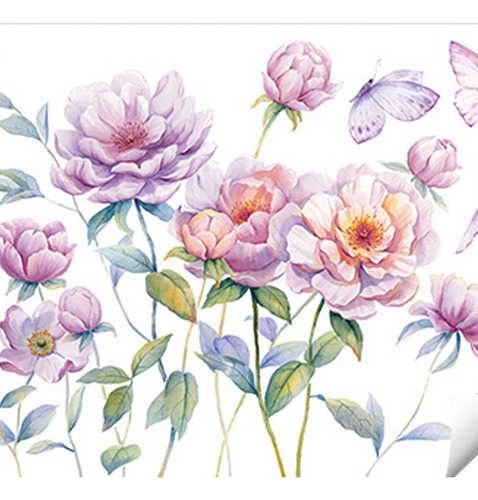Calcomanías De Pared De Flores Calcomanías De Pared