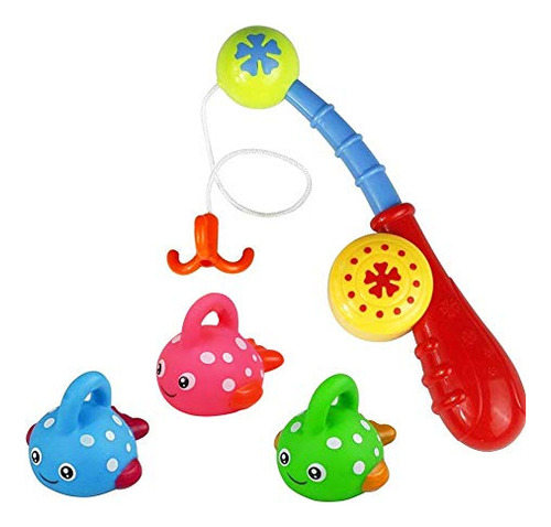 Juego De Pesca De Juguete De Baño Con Pez Manchado Lindo Y C