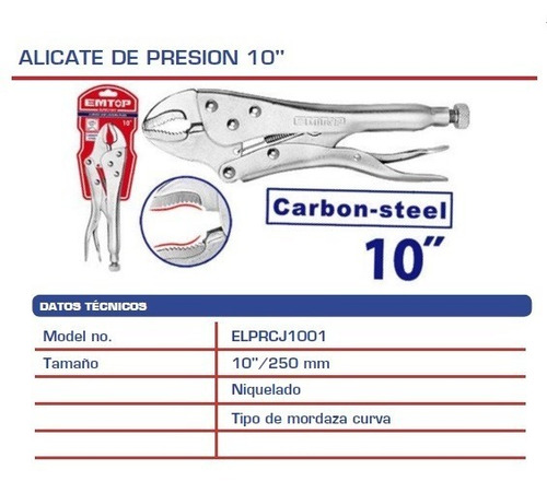 Imagen 2 de 4 de Alicate De Presion 10
