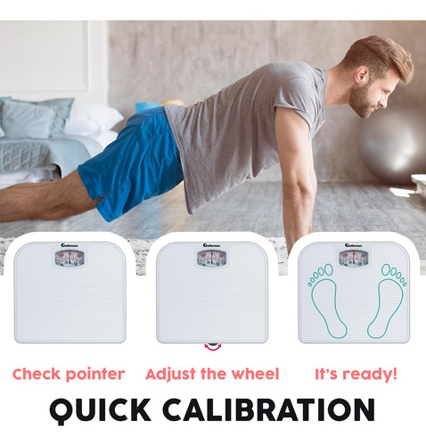 Báscula De Baño Analógica Adamson A21 De Hasta 120 Kg Con 20