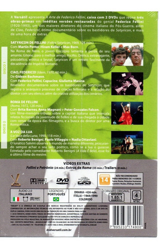 Imagem 2 de 3 de Dvd A Arte De Federico Felini - Versatil - Bonellihq L19