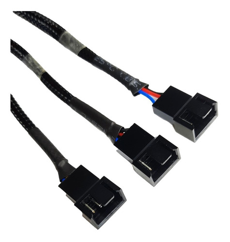 Imagen 5 de 5 de Convertidor Pwm De 1 A 3 Fan 3 Y 4pines