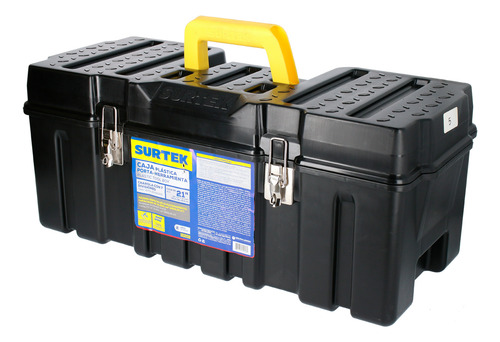 Caja Portaherramientas Plástica Metálicos 26 X 10 X 10