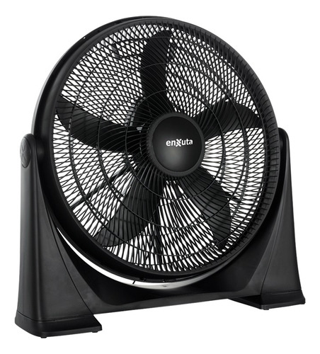 Ventilador Turbocircular De Aire Enxuta Negro 3 Vel 61 Cm