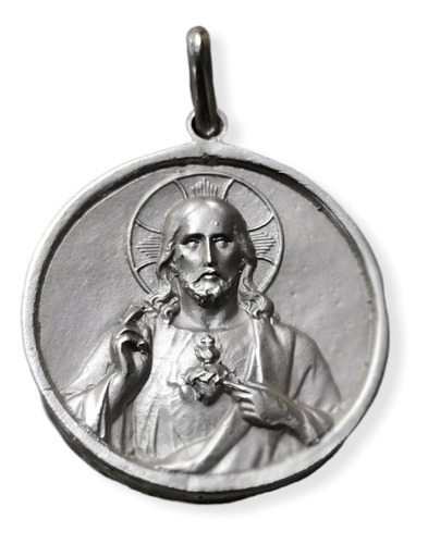 Medalla Escapulario Sagrado Corazón Y Virgen Del Carmen #430