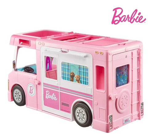 Barbie Caravana Camper  Mattel Fbr34 Camioneta Camping Niñas