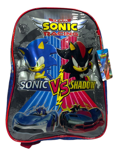 Mochila Sonic Hedgehog Escolares Primaria Club Colonia Unica