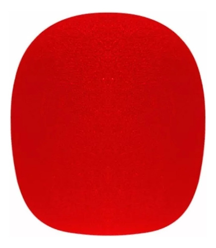 Venetian H85 Paraviento Anti Pop  Microfono Mano Color Rojo