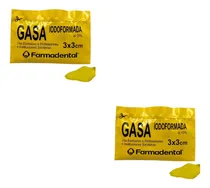 Comprar 2 Gasas Iodoformada 3 Cm X 3 Cm 32 Apositos Iodoformado 10 %
