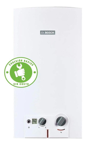 Calentador Bosch Minimax 16 L 3 Servicios Gas Natural. Color Blanco Tipo de gas GN