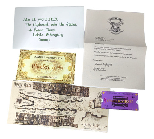 Carta Con Sello Aceptacion Hogwarts Harry Potter