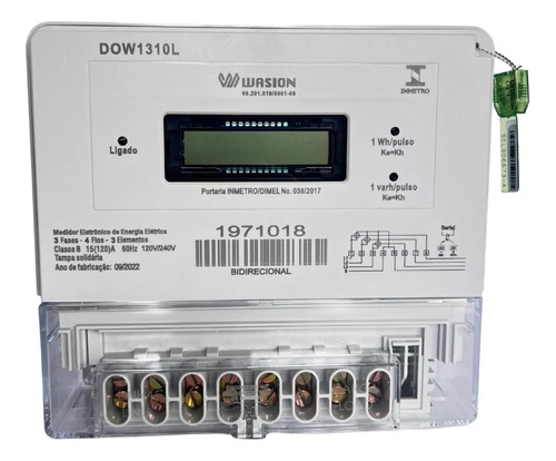 Medidor Energia Elétrica Digital Trifásico Dowertech 1310l