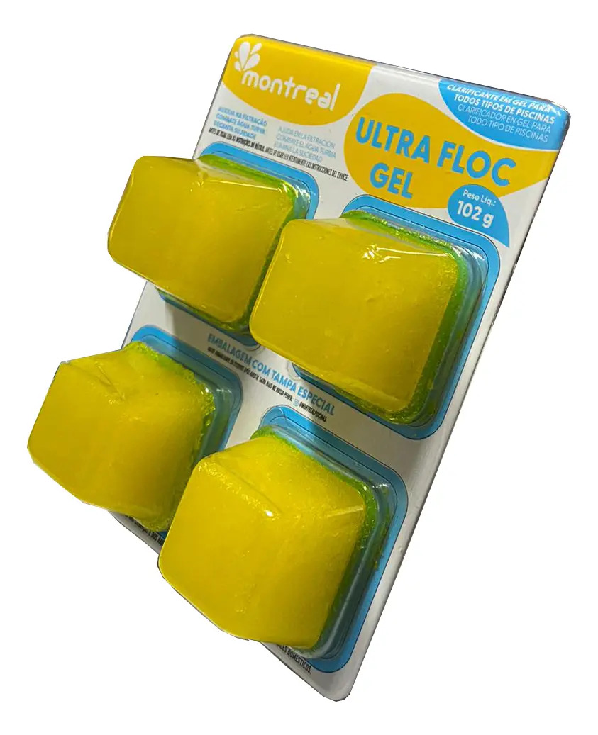 Pastilha Super Clarificante Para Piscina Ultra Floc Montreal C/ 4un