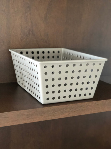 Canasto Caja Organizador Plastico Acanalado Mediano Coza