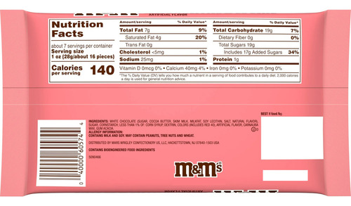 M&m's Strawberries & Creme San Valentin 210g Americano