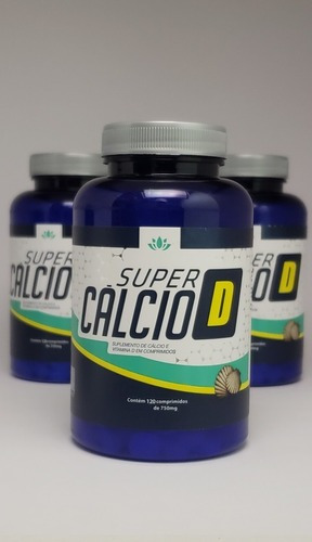 Imagem 4 de 6 de Cálcio D Da Concha Da Ostra Frete Grátis Kit Com 03 Unidades