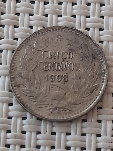 Moneda 5 Centavos 1908 - Plata 