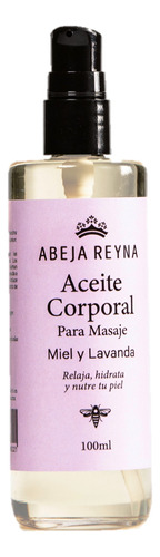 Aceite Corporal Abeja Reyna De Miel Y Lavanda 100ml