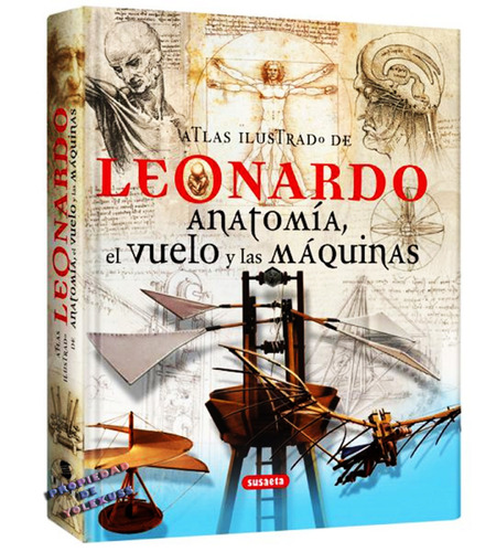 Libro Atlas Ilustrado De Leonardo Da Vinci-inventos