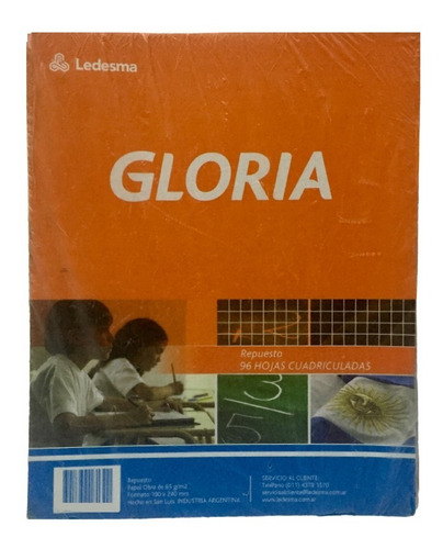 Repuesto Gloria N3 96 Hojas Cuadriculadas Ledesma 100871