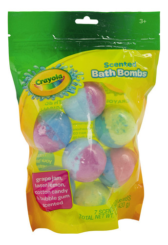 Bombas De Baño Perfumadas De Colores Crayola, 7 Unidades