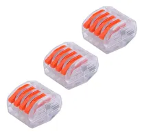Comprar Conector Rápido Transparente 4 Cables Precio_por_pack_3pcs