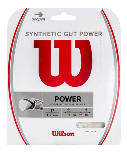 Corda Wilson Synthetic Gut Power 17l 1.25mm Branca