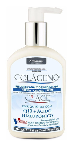 Colágeno Crema C5 Age, Con Q10 Y Ácido Hialurónico 240 Ml