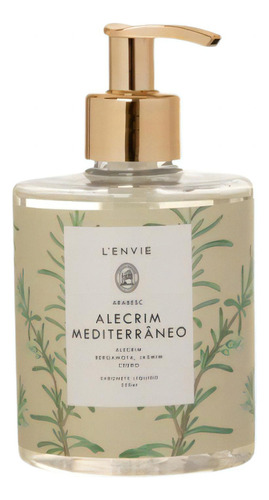 Sabonete Líquido Alecrim Mediterrâneo 200ml Lenvie Parfums