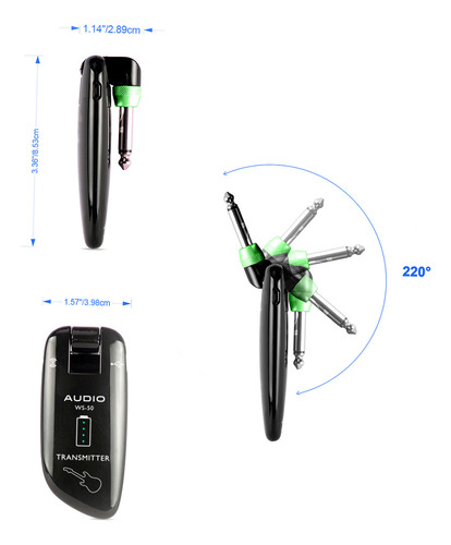 Sistema De Guitarra Digital Sem Fio Swiff Ws-50 Uhf (tra