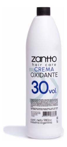 Crema Oxidante 30 Volumenes 980cc Zantto